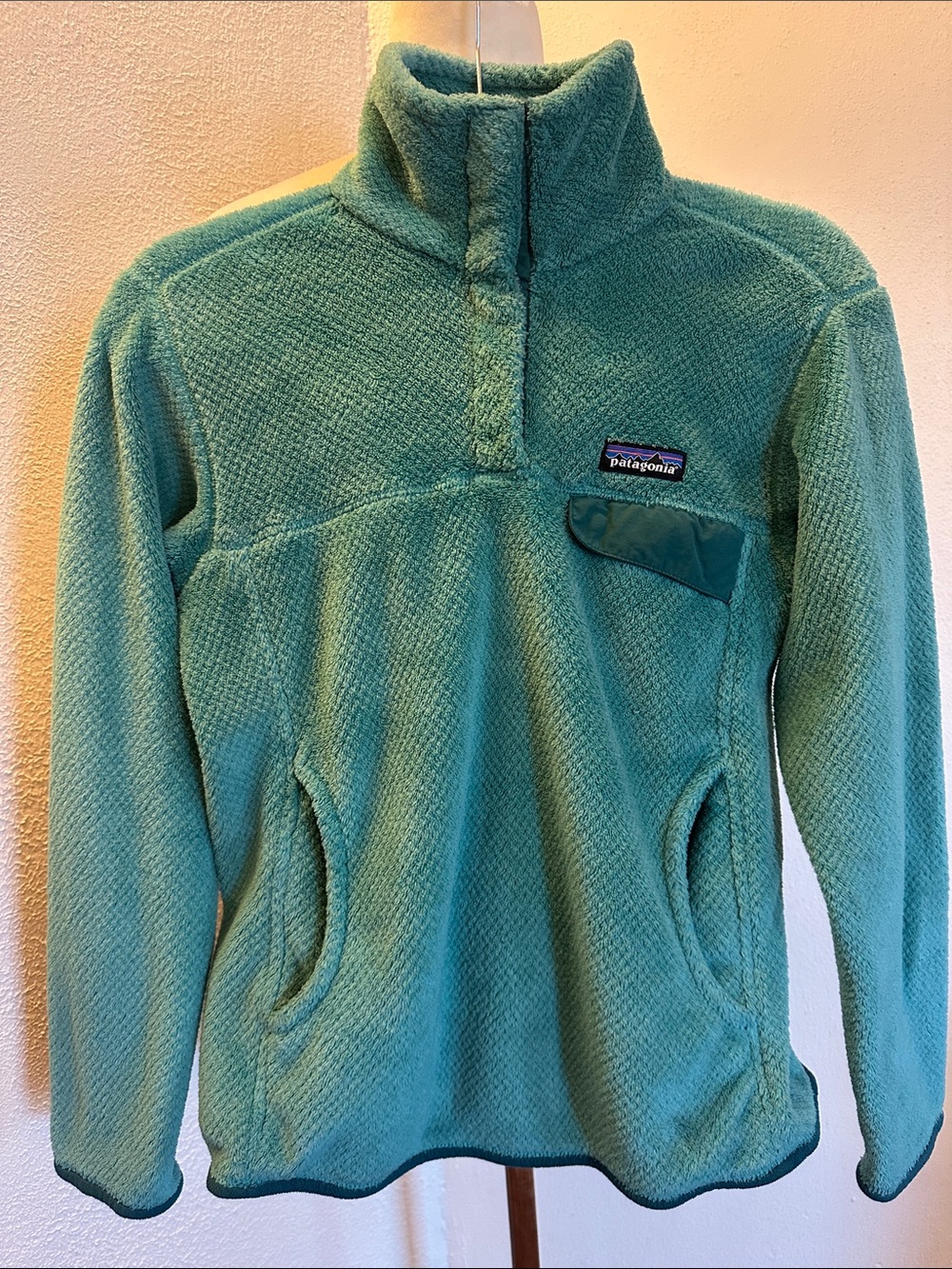 Patagonia Women’s Teal Plush Fleece Jacket Size S